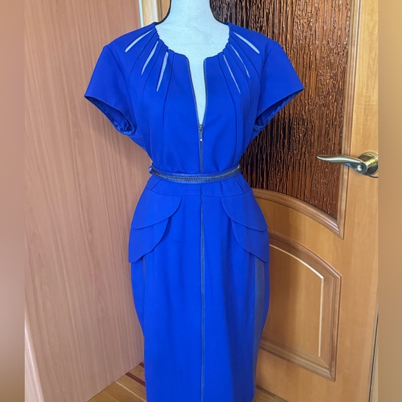 Catherine Deane women’s midi pencil dress Sz 46 USA Sz 14. Runs big. - Picture 2 of 16